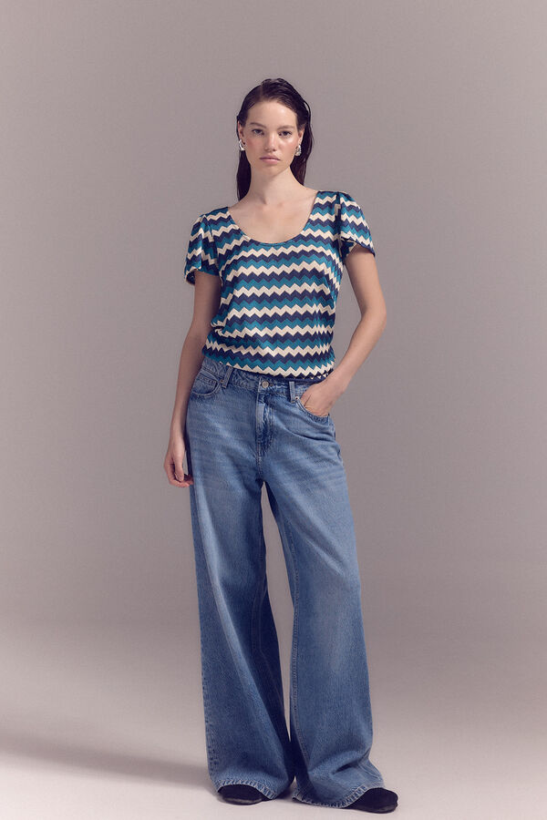 Slowlove T-shirt estrutura zic zacateca Impressão