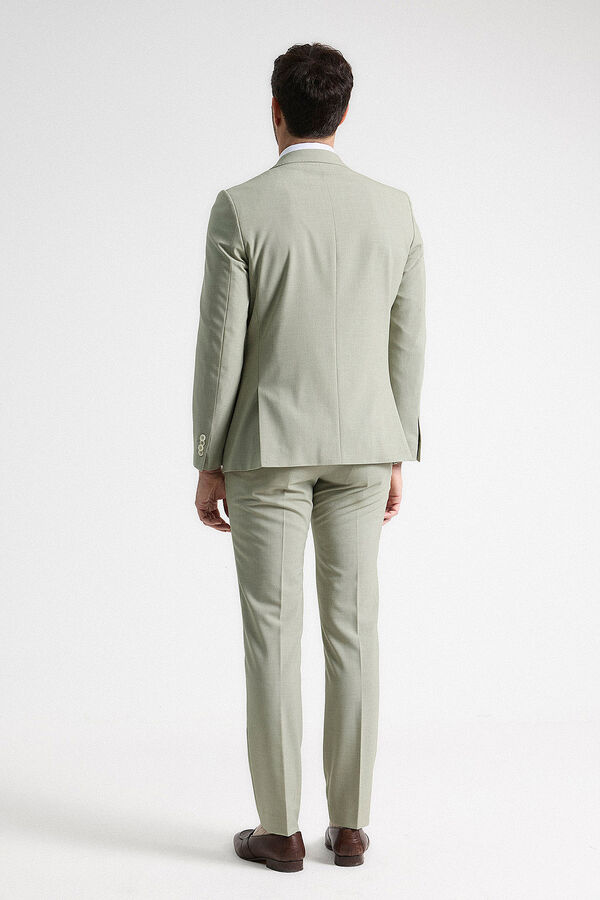 PuroEGO Terno liso de lã sintética Verde