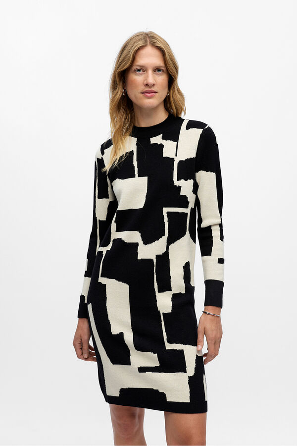 Object Vestido de malha estampado Impress&atilde;o