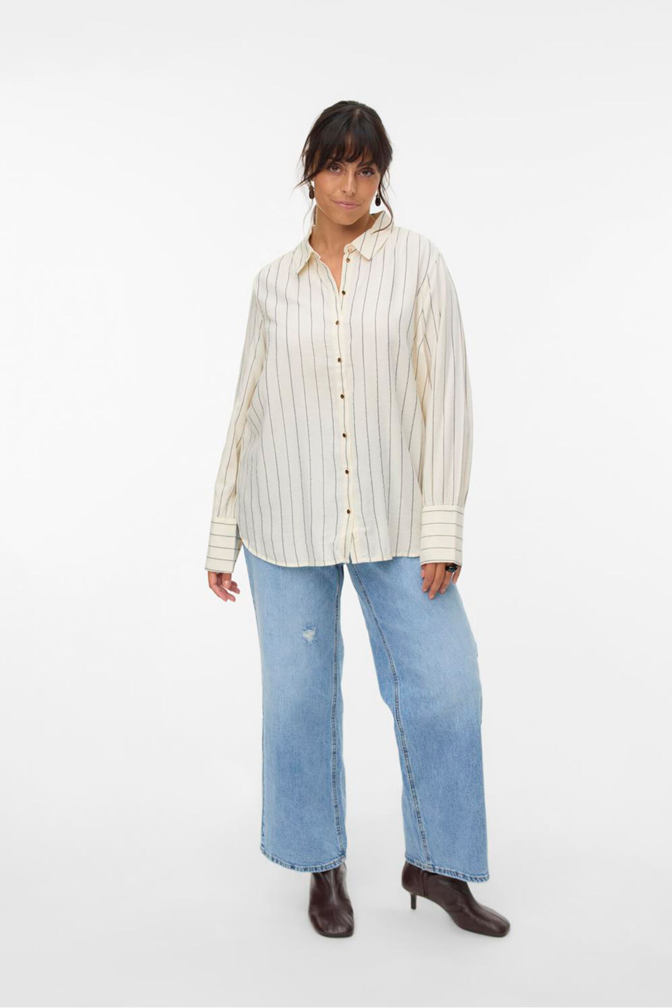 Vero Moda Curve Camisa de manga manga comprida plus size 