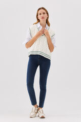 Cortefiel Cigarro jacquard sensational fit Azul