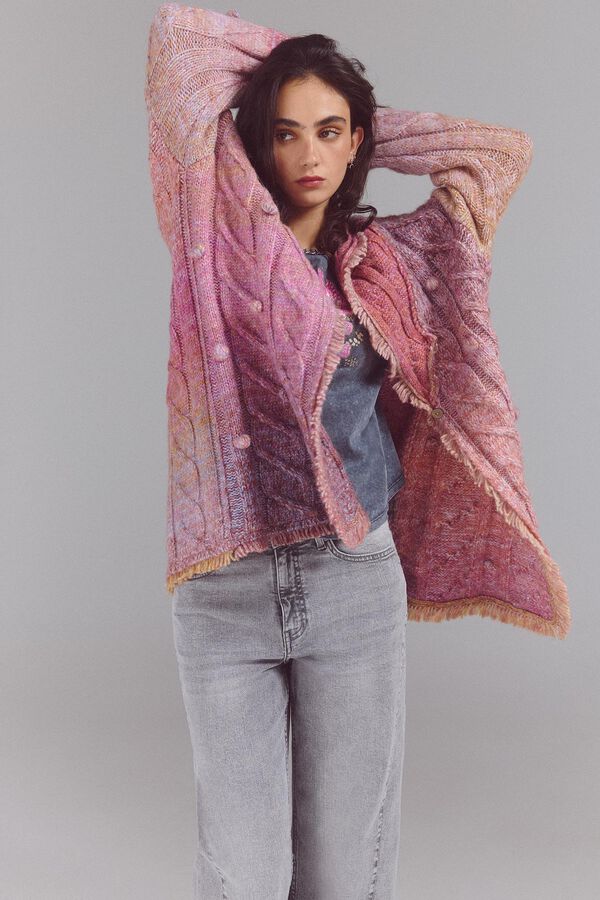 Slowlove Chaqueta punto fantas&iacute;a Rosa