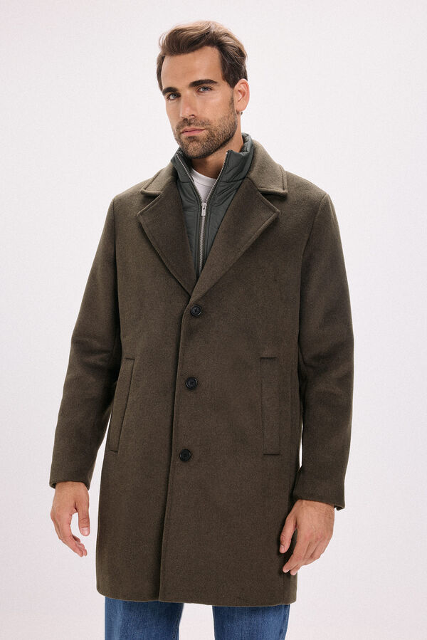 Jack & Jones Sobretudo longo com fecho combinado Verde