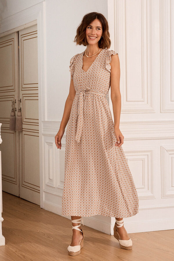 Pol&iacute;n Et Moi Vestido midi Tacalia Tostado