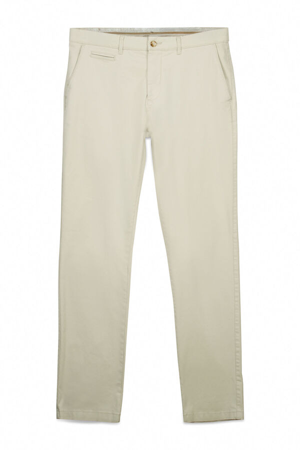 Cortefiel Cal&ccedil;as chino slim fit Tostado