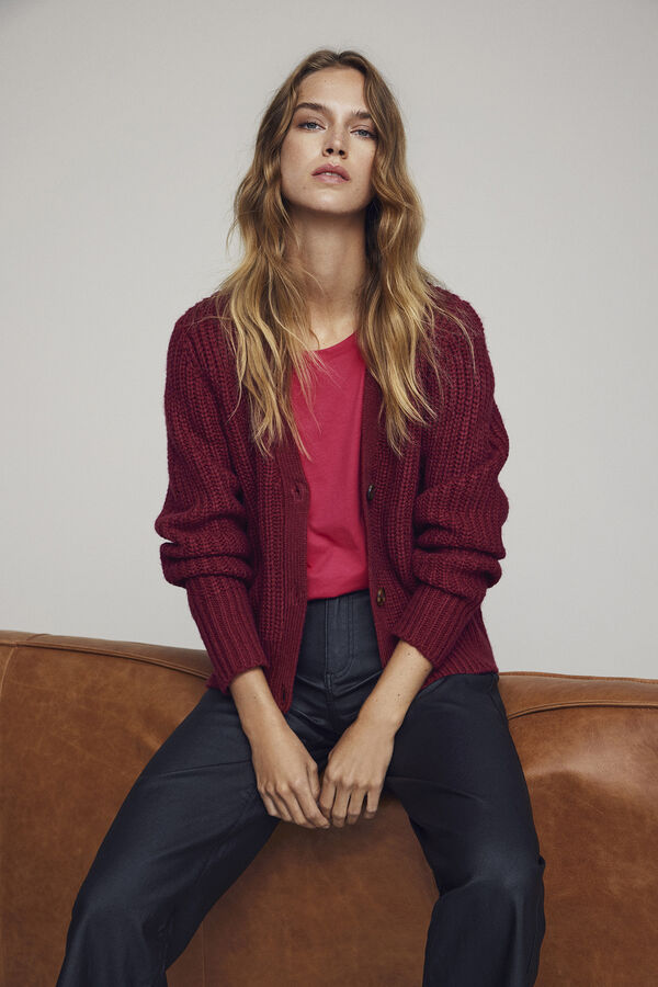 Vila Calças Wide Leg fit encerado Preto