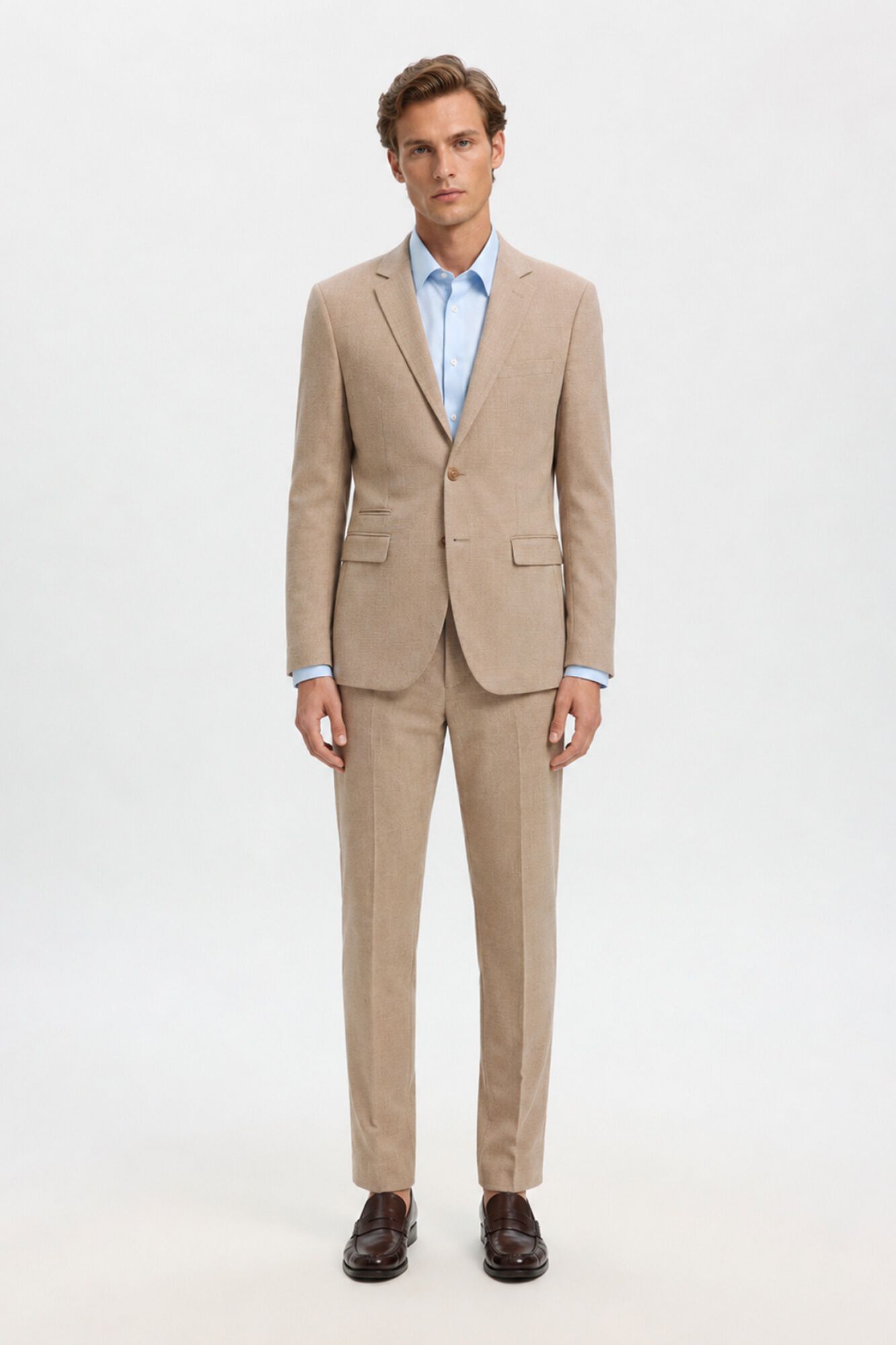 Selected Cal&ccedil;as de fato Slim Fit