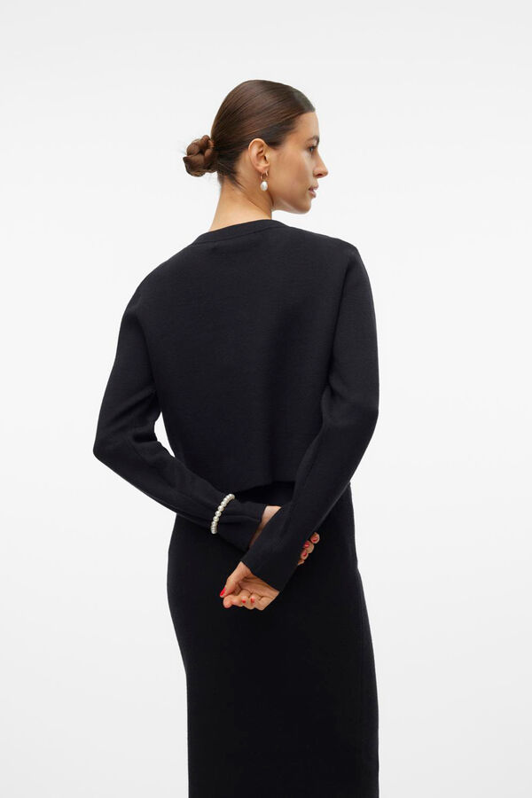 Vero Moda Cardigan com acabamento contrastante&nbsp; Preto