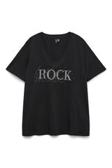 Vero Moda Curve Camiseta manga corta talla grande Negro