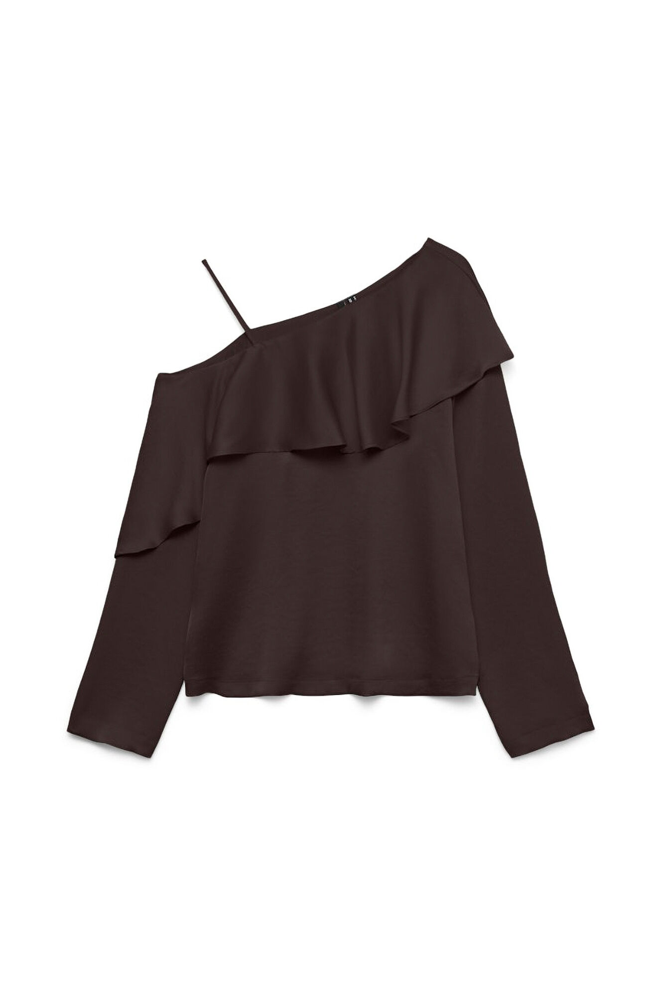 Vero Moda Top assim&eacute;trica de manga comprida 