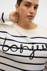 Vero Moda Curve Su&eacute;ter de malha fina plus size Cinzento