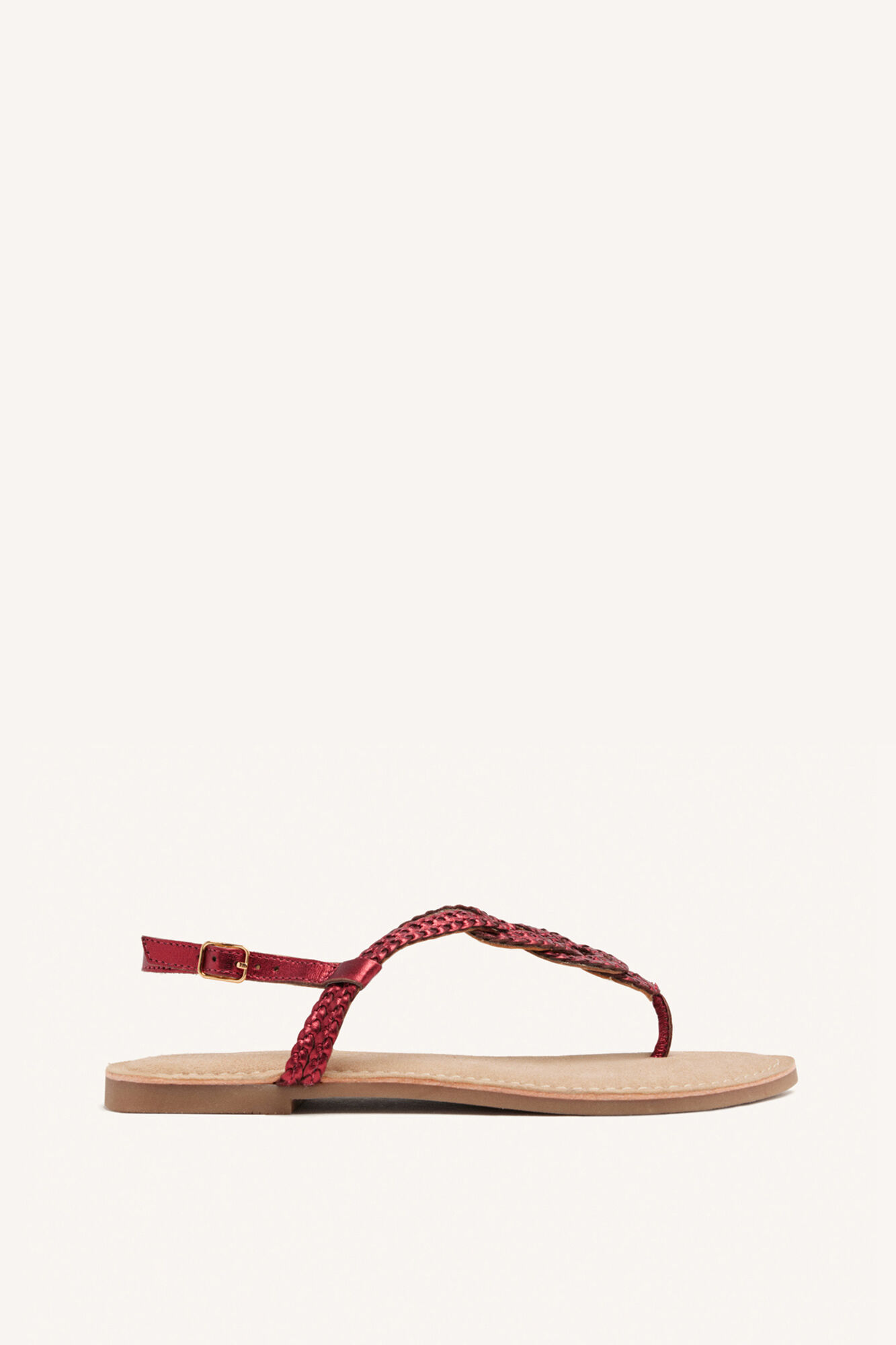 Gioseppo Sand&aacute;lias de pele tran&ccedil;ado grego