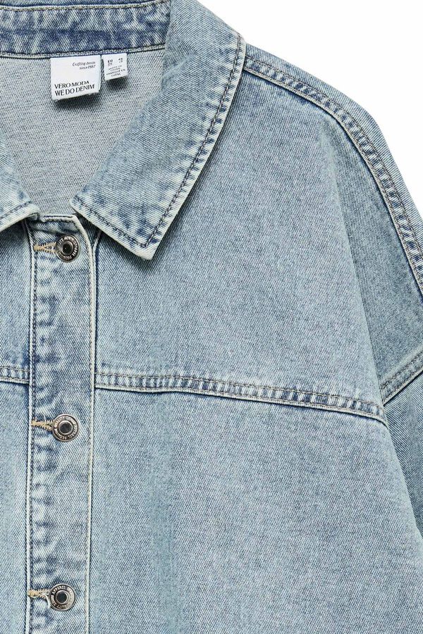 Vero Moda Curve Cazadora vaquera oversize talla grande Azul