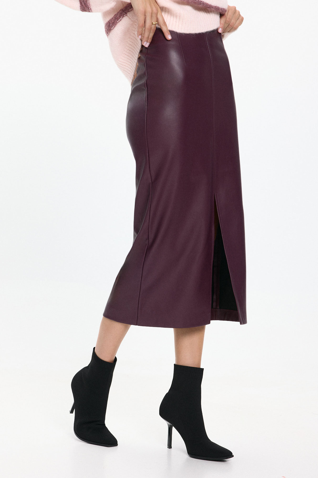 Vero Moda Falda larga polipiel