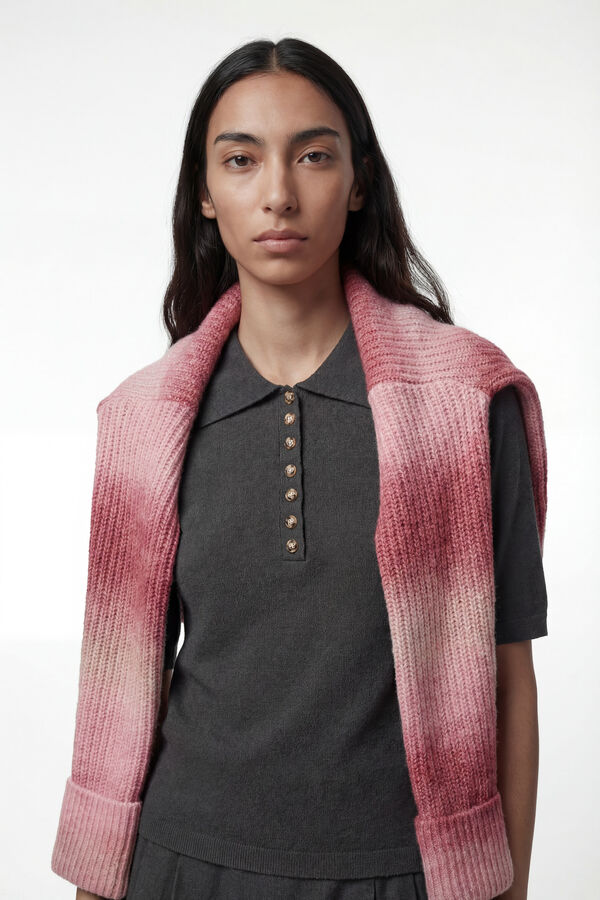 Vero Moda Polo de manga corta Gris oscuro