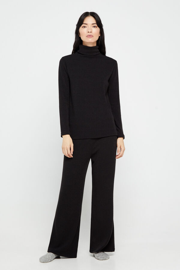 Cortefiel Legging polipele skinny Preto