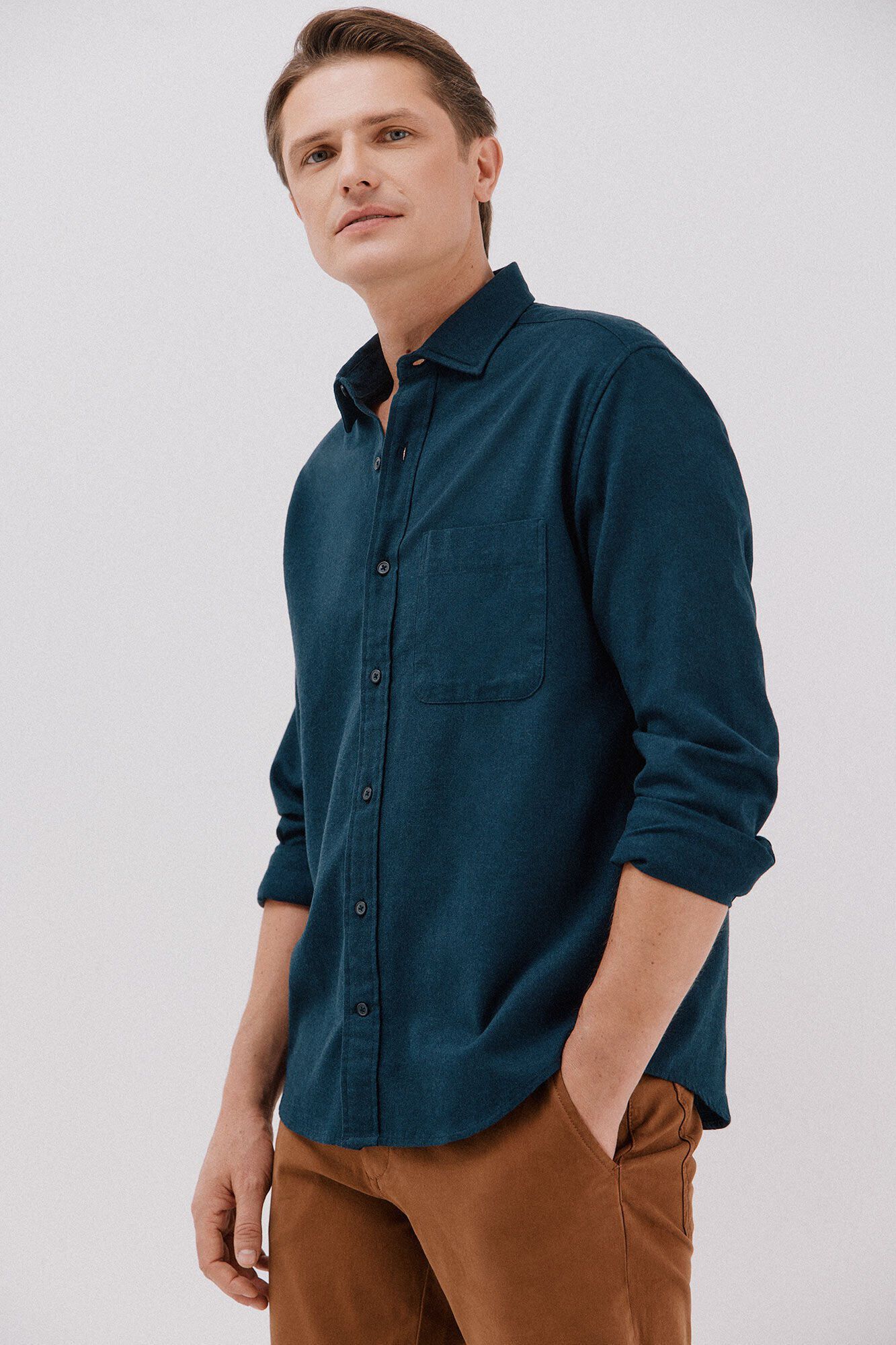 Cortefiel Camisa flanela espinha