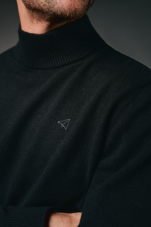 OOTO Jersey cuello perking Negro
