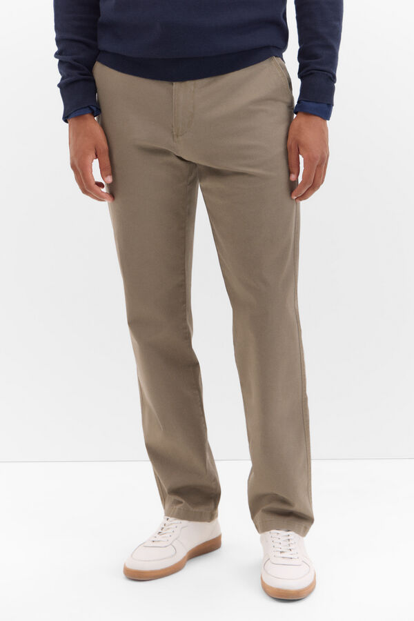 Cortefiel Pantal&oacute;n chino classic fit Kaki