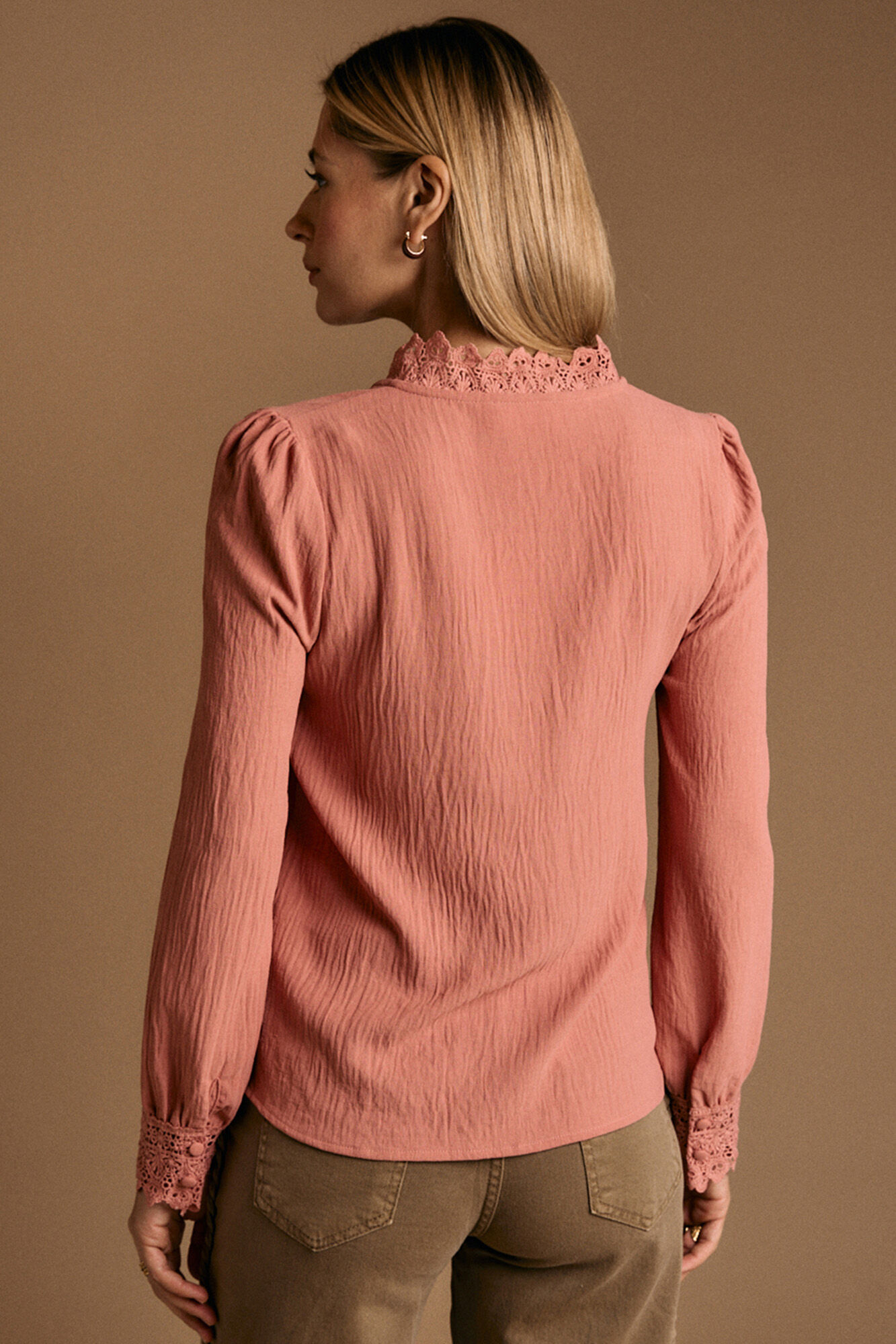 Pol&iacute;n Et Moi Camisa cuello bordado Luzma