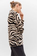 Cortefiel Camisola pesco&ccedil;o pico franzido Cinzento