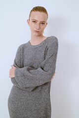 Object Vestido punto largo Gris