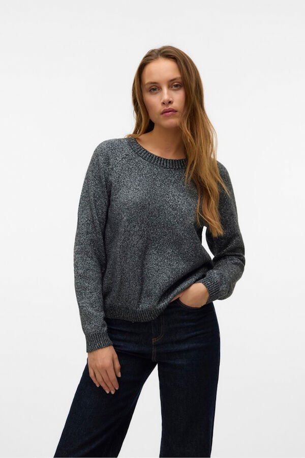 Vero Moda Jersey de punto de mujer con lurex Gris oscuro