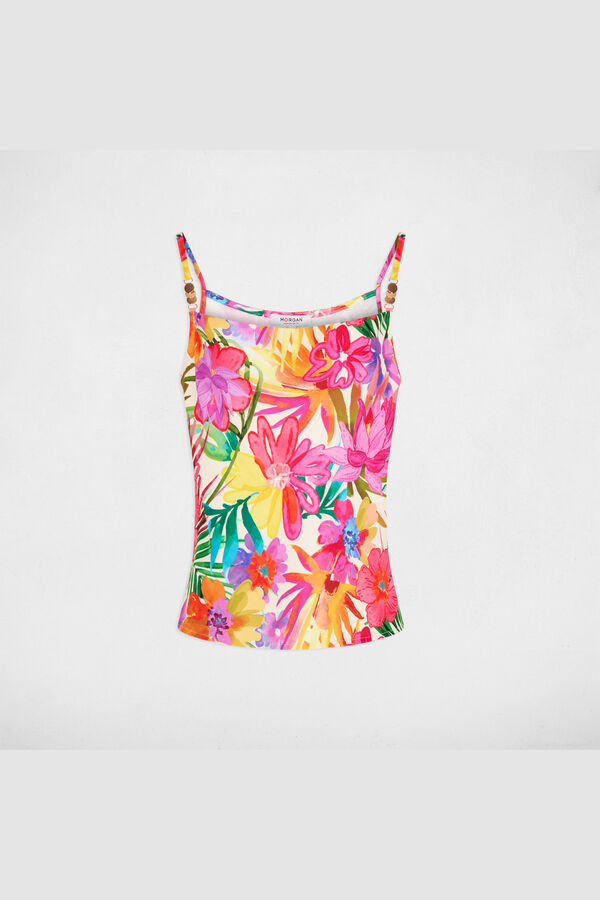 Morgan Top de lingerie estampado floral Multicolorido