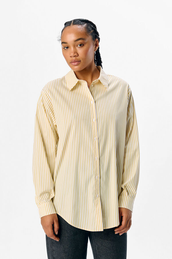 Object Camisa amplia rayas Amarillo