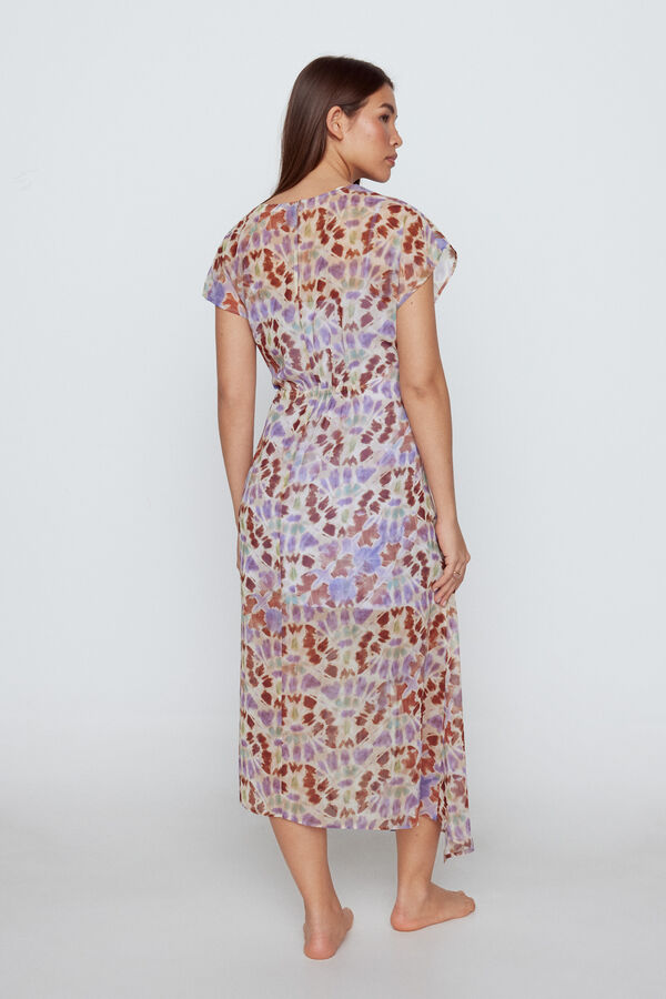 Slowlove Vestido midi drapeado Multicolor