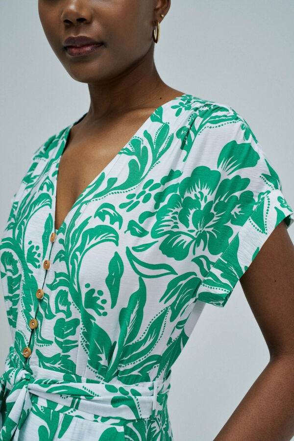 Salsa Jeans Vestido com estampado floral Verde