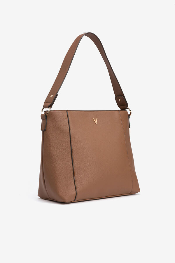 Vilanova Bolso de hombro efecto piel Marr&oacute;n