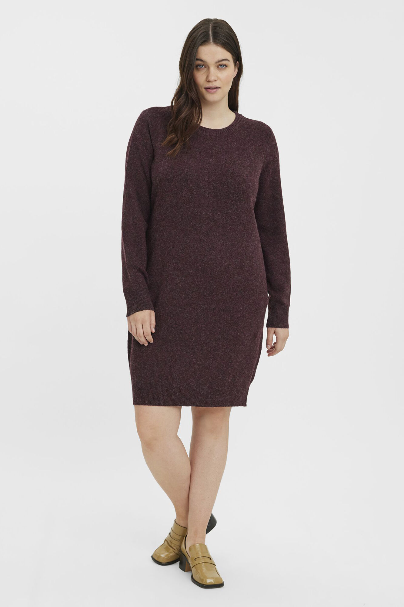 Vero Moda Curve Vestido de punto manga larga talla grande