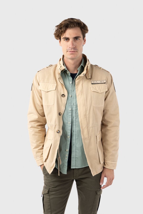 Williot Cazadora Sahariana Con Parches Beige