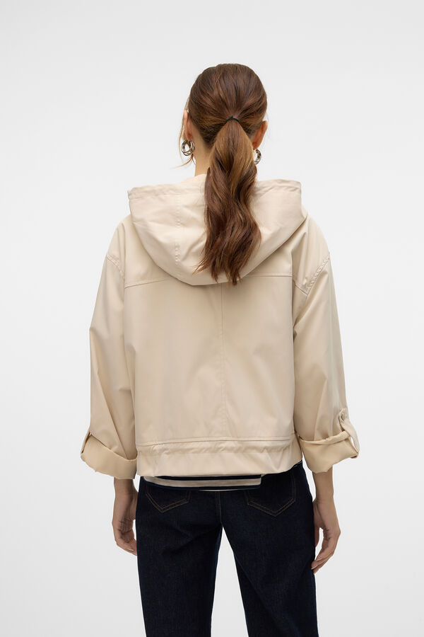 Vero Moda Cazadora corta con capucha Gris