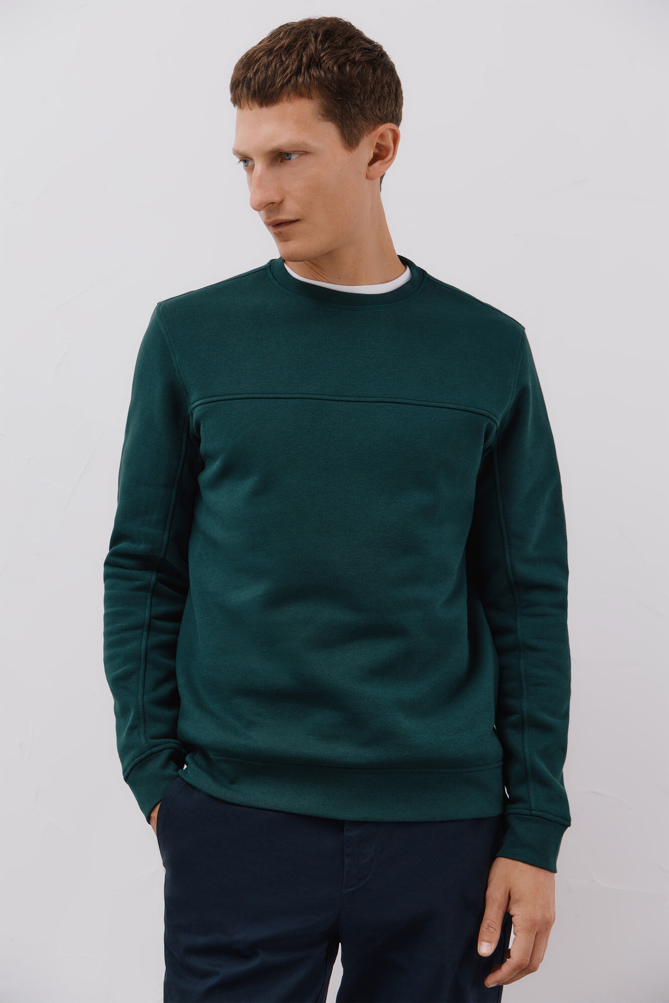 Cortefiel Sweatshirt gola caixa