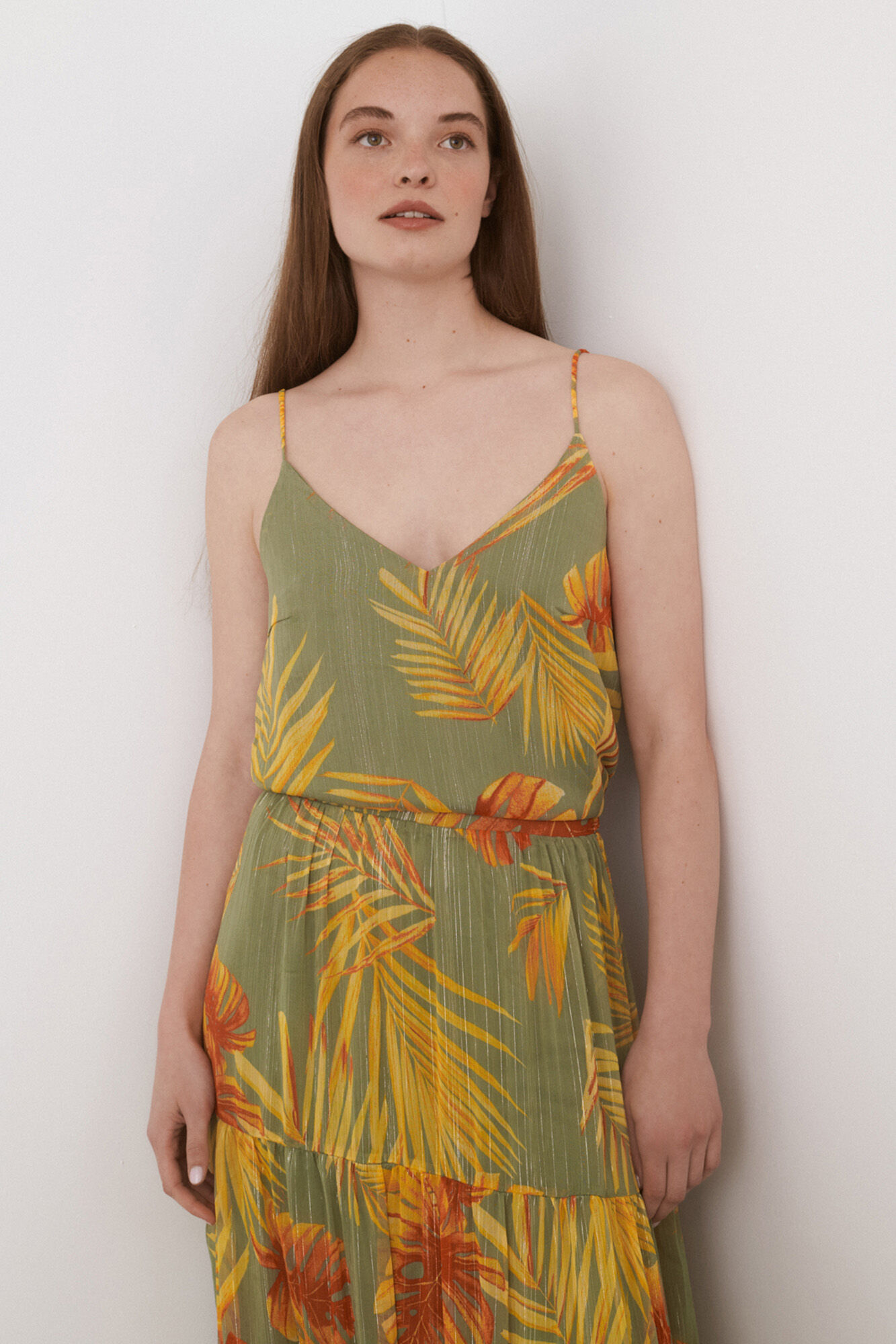 Vila Top de tirantes estampado