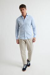Williot Camisa Lino Mil Rayas Azul marino
