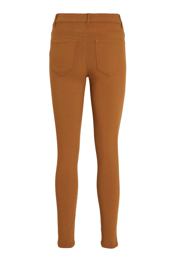 Vila Pantal&oacute;n jeggings largo Marr&oacute;n