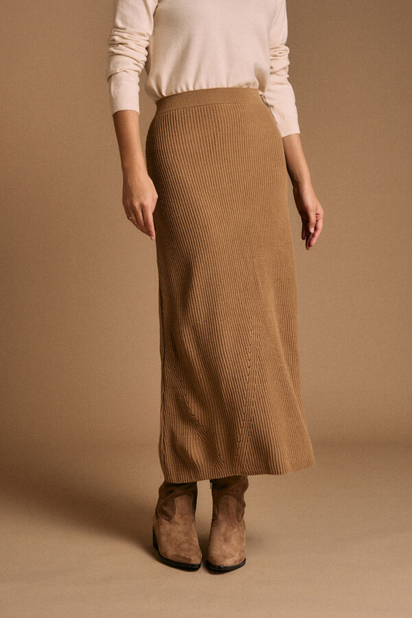 Pol&iacute;n Et Moi Falda larga Miressa Marr&oacute;n