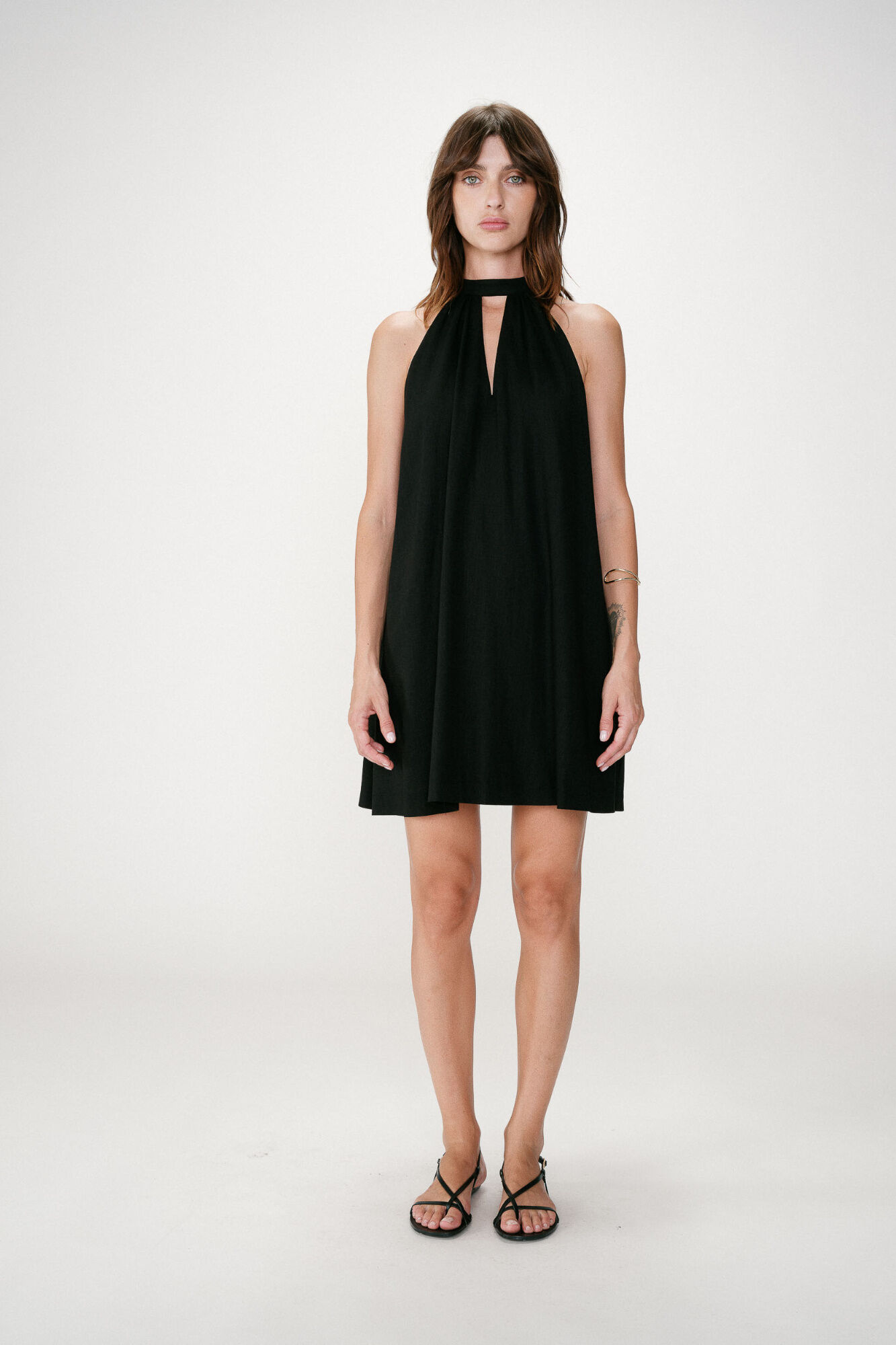 Grace & Mila Vestido curto gola halter Whola