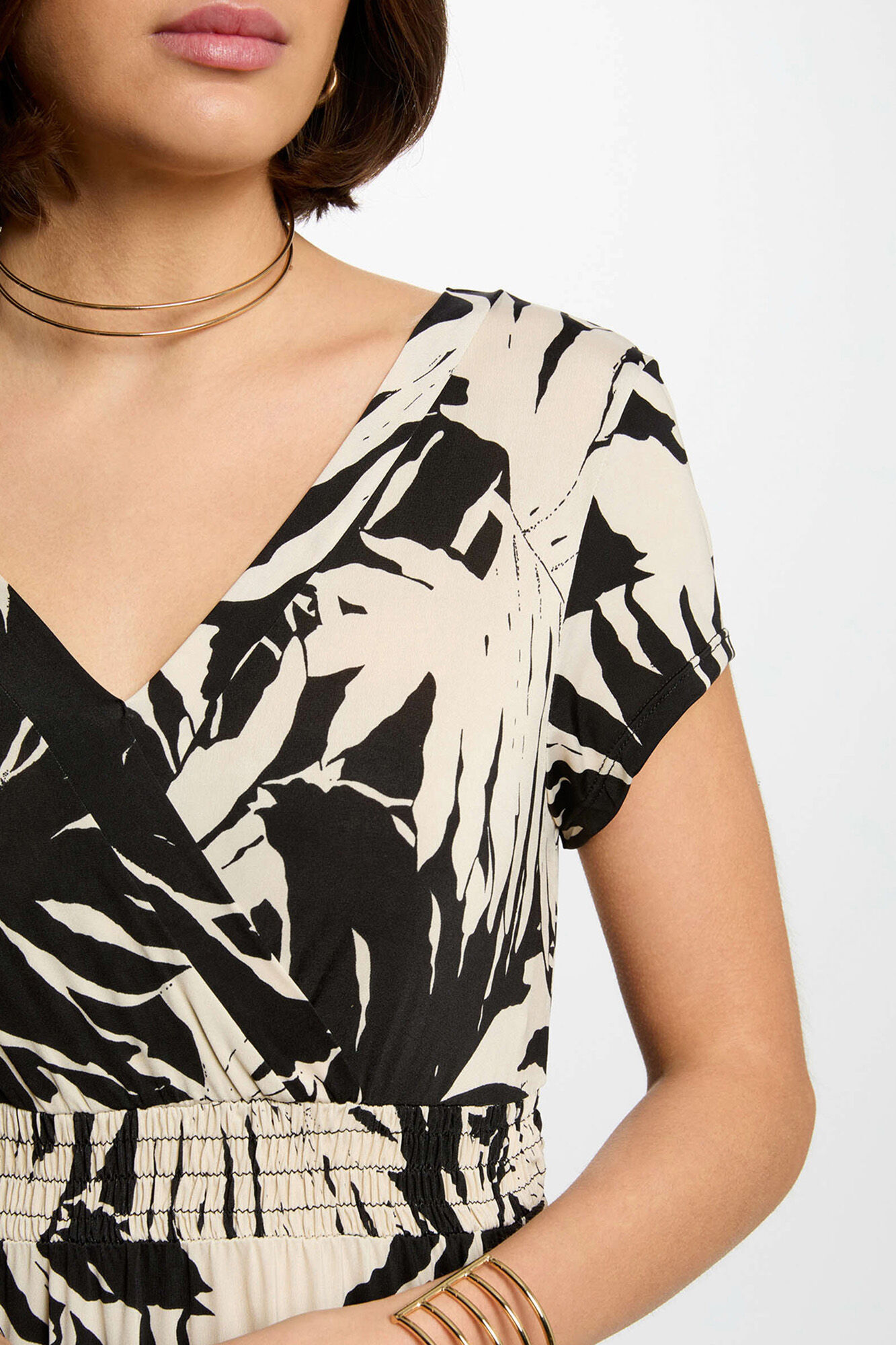 Morgan Vestido largo recto estampado