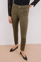 Cortefiel Pantalones Sensational color Kaki