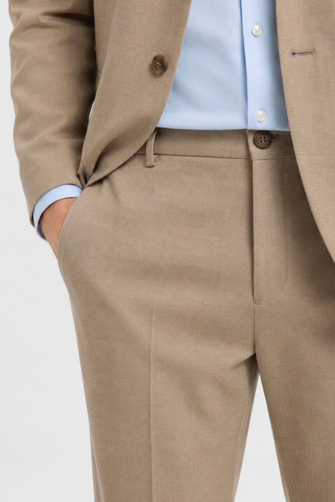 Selected Cal&ccedil;as de fato Slim Fit