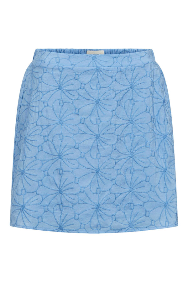 Object Saia curta bordada Azul