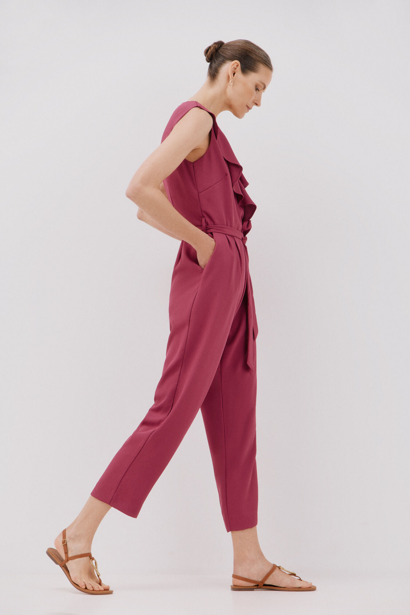 Cortefiel Macac&atilde;o comprido folhos