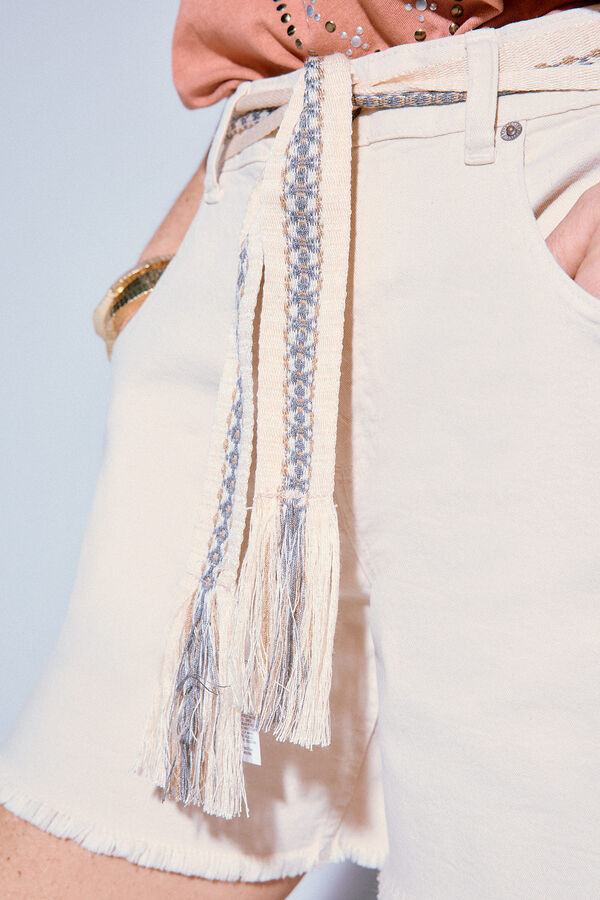 Slowlove Shorts de laço Ecru