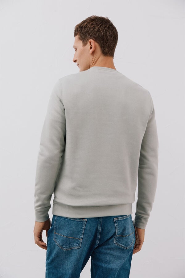 Cortefiel Sweatshirt gola caixa Verde