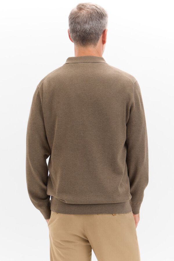 Cortefiel Jersey ponto pesco&ccedil;o polo Verde