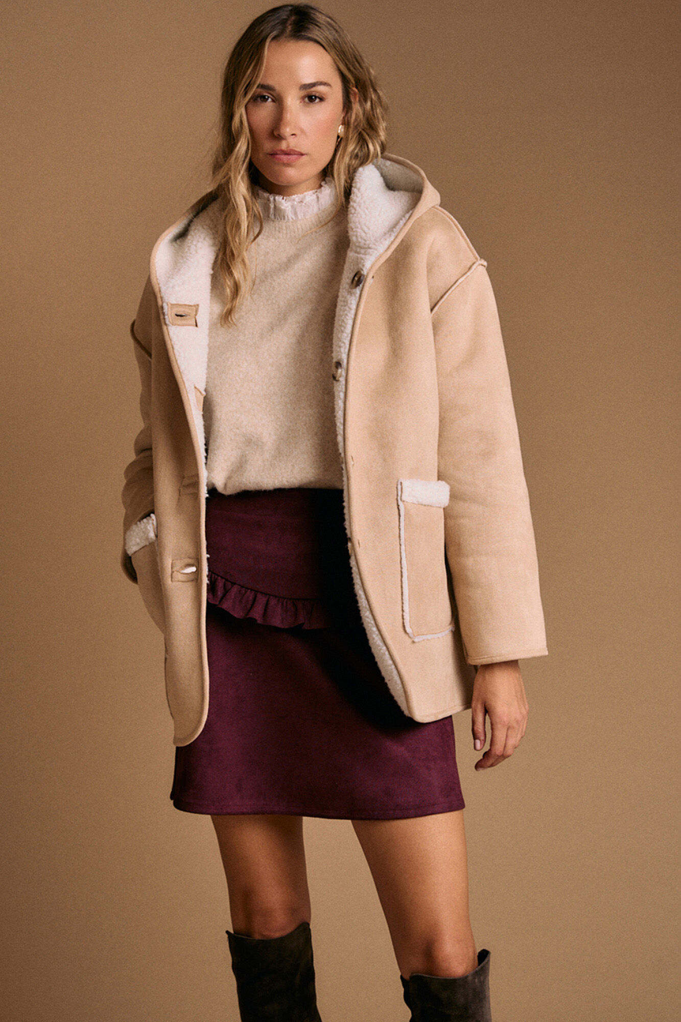 Pol&iacute;n Et Moi Abrigo borrego Mariale